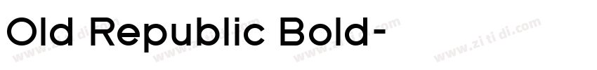 Old Republic Bold字体转换